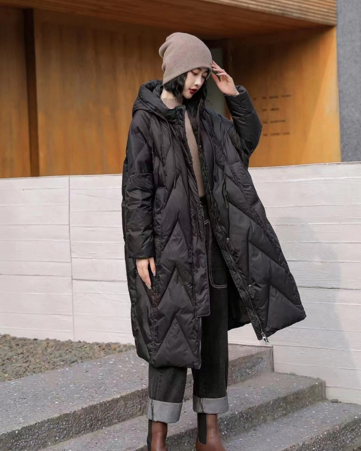 2023 New Slim Fit Casual Long Down Jacket